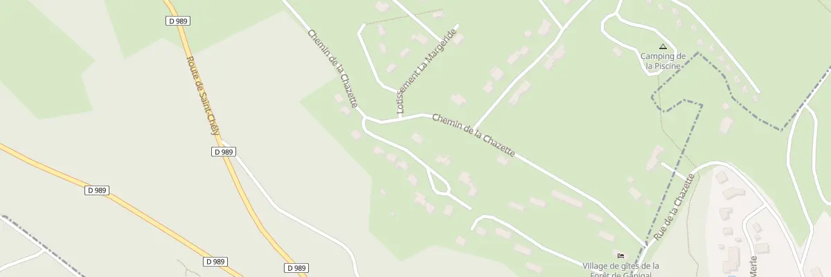 Plan du 5400 Lot Ganigal Haut au Malzieu-Ville