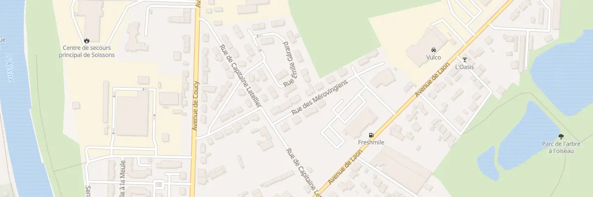 Plan du 5 Rue des Mérovingiens à Soissons