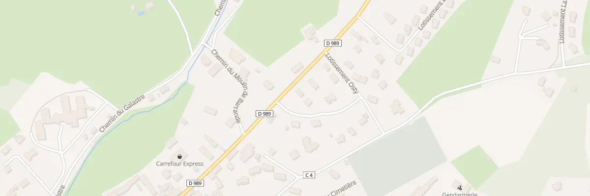 Plan du 6287 Lot Osty au Malzieu-Ville