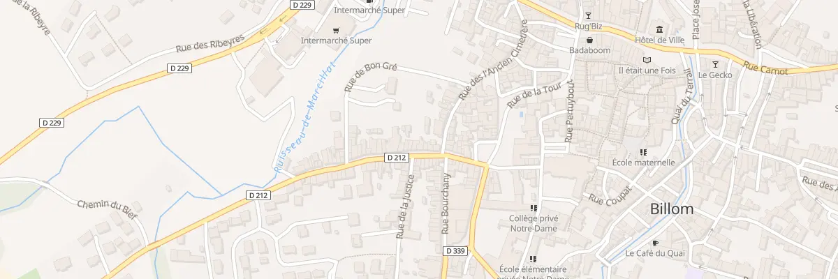 Plan du 16 Rue Pierre Pottier à Billom