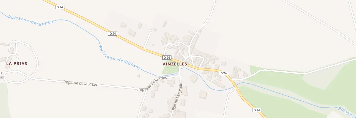 Plan du 1 Rue de la Croze Vinzelles à Bansat