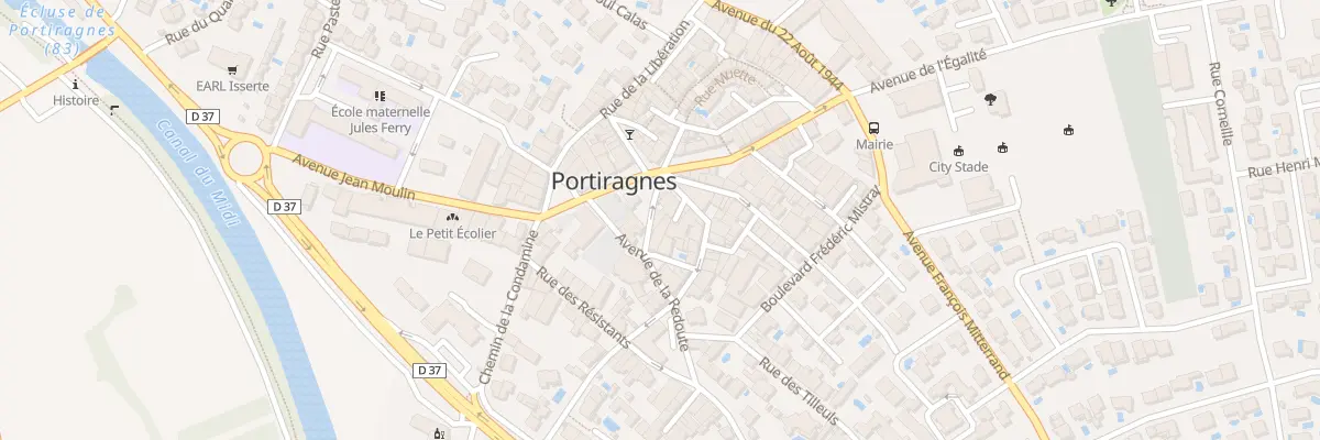 Plan du 3 Rue de l’Eglise à Portiragnes