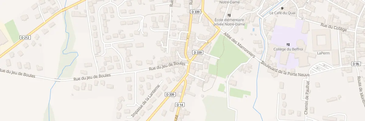 Plan du 6 Rue du Jeu de Boules à Billom