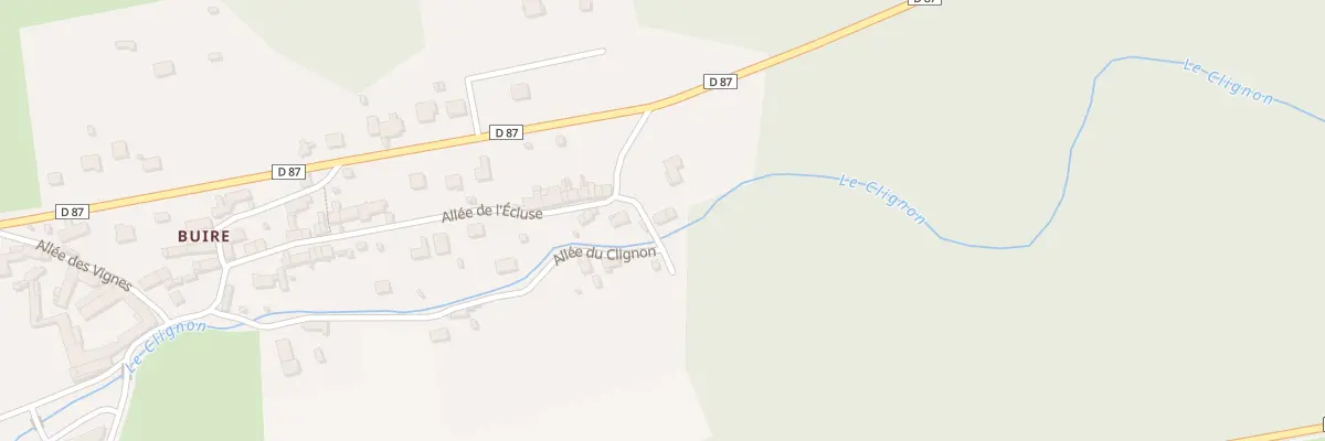 Plan du 1 All de l’Ecluse à Épaux-Bézu