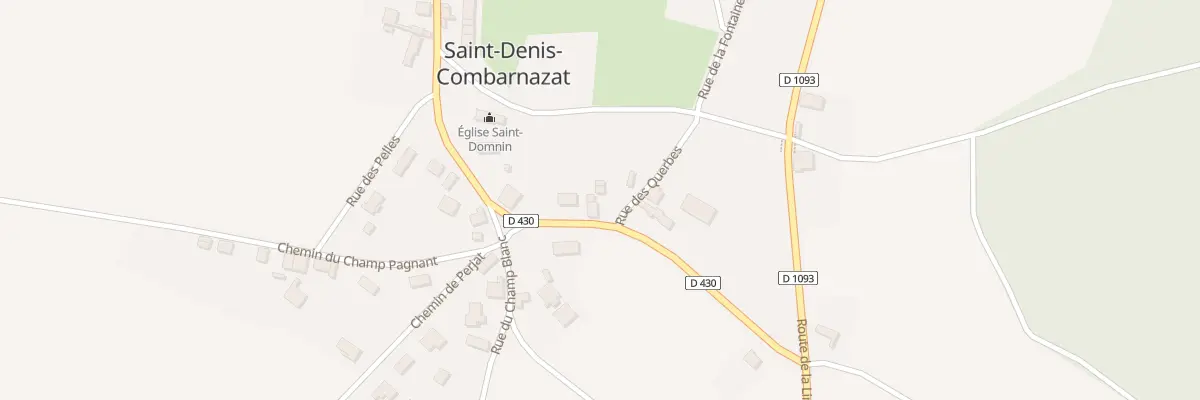 Plan du 9003 Rue des Querbes à Saint-Denis-Combarnazat