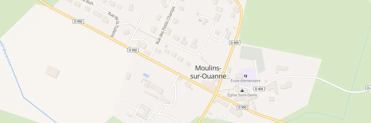 Plan du 8 All des Sapins à Moulins-sur-Ouanne