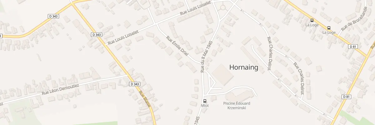 Plan du 20 Rue du Huit Mai 1945 à Hornaing