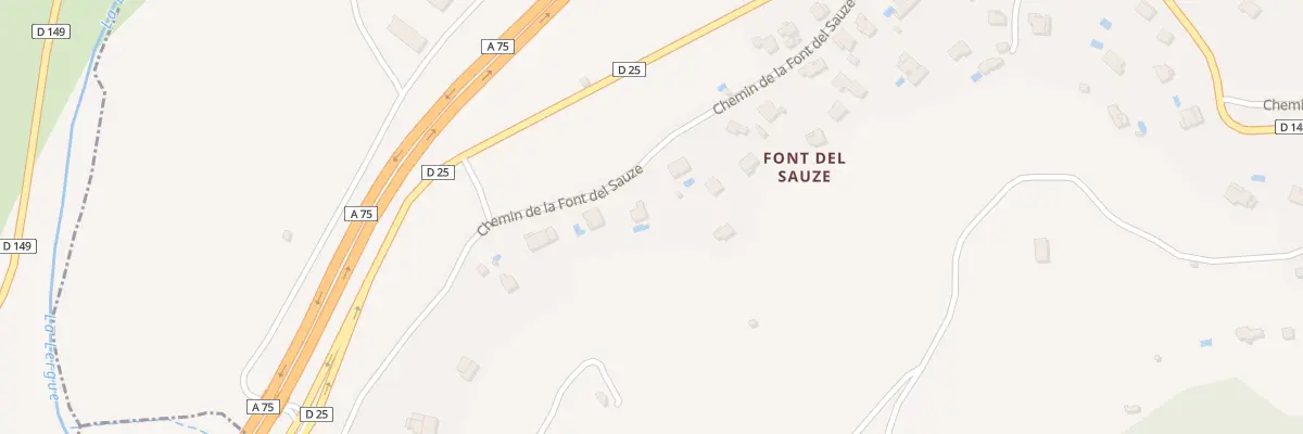 Plan du 321 Che de la Font Del Sauze à Soubès