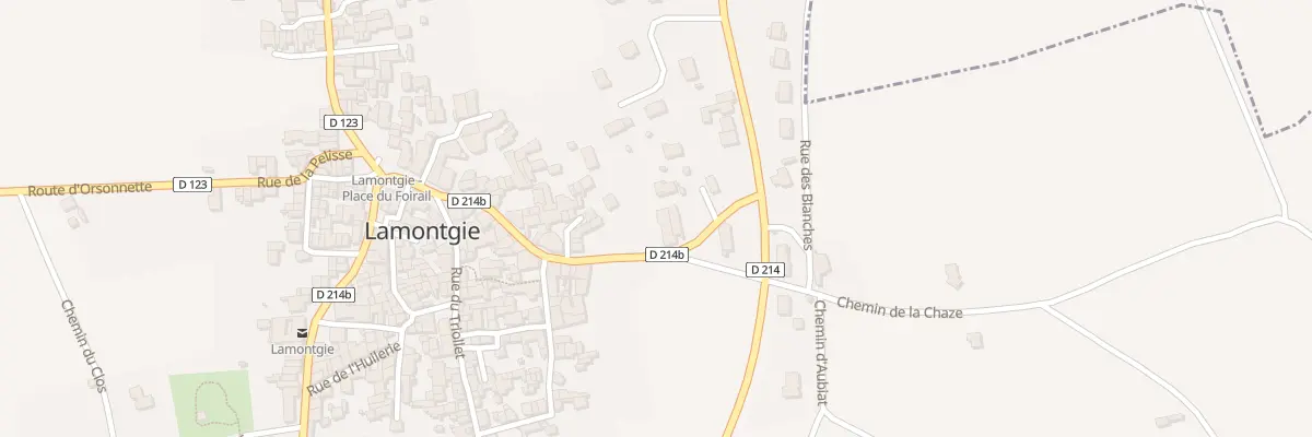Plan du 1 Rte de Bansat à Lamontgie