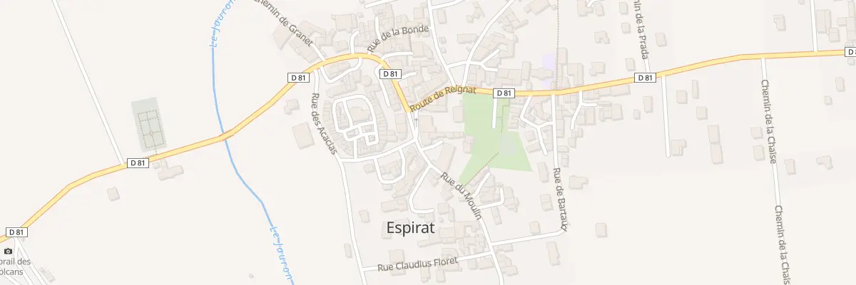 Plan du 1 Rue du Moulin à Espirat