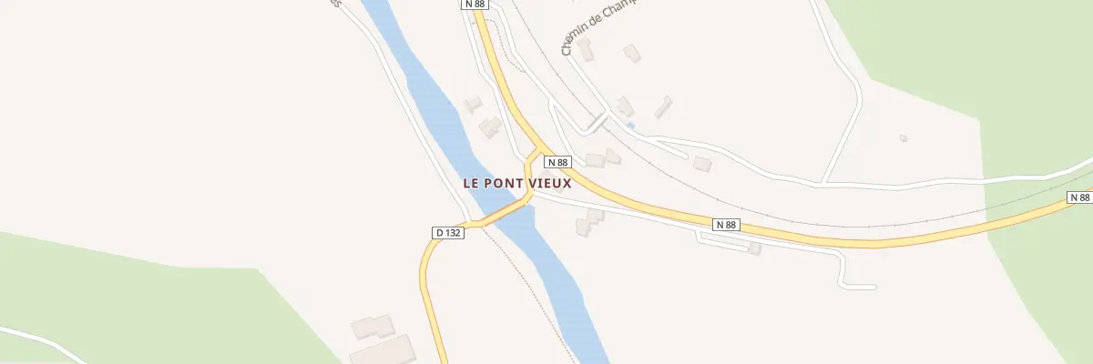 Plan du 5008 Le Pont Vieux à Chanac