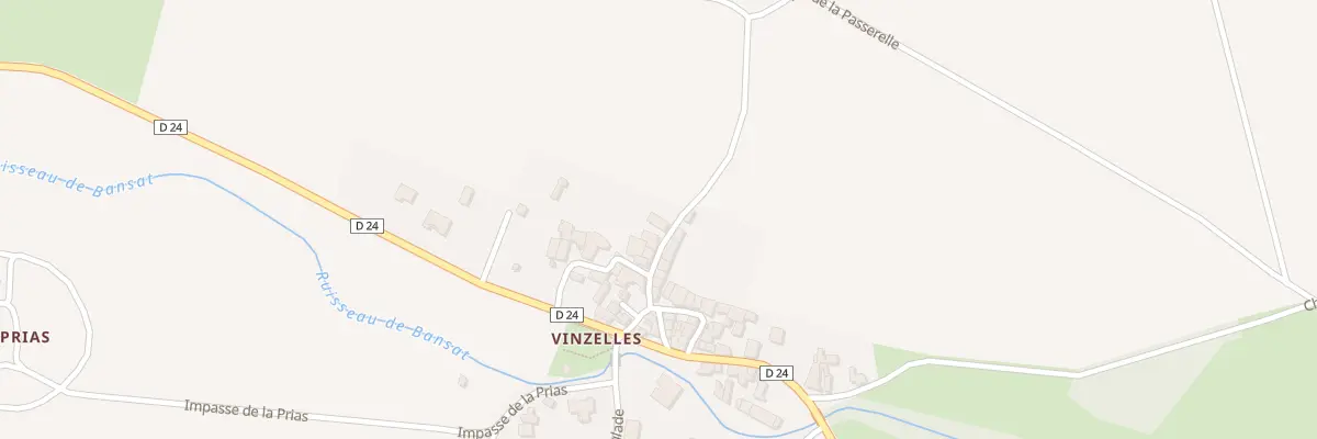 Plan du 11 Rue de la Croze Vinzelles à Bansat