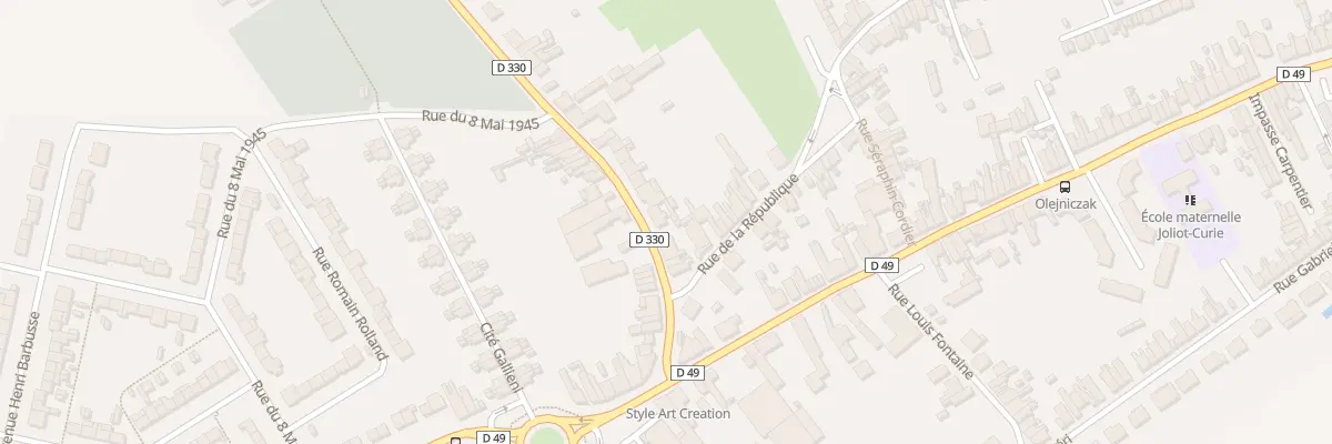 Plan du 8 Rue de l’Egalité à Rœulx