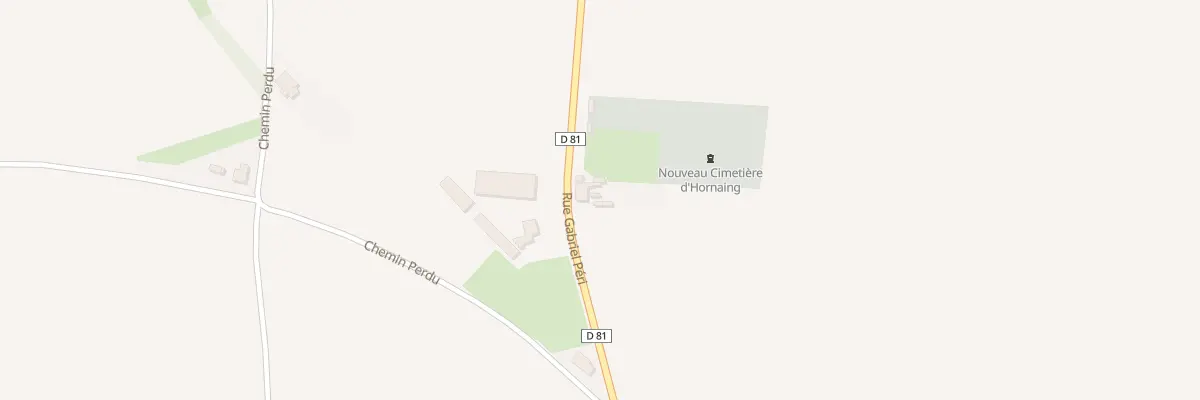 Plan du 185 Rue Gabriel Peri à Hornaing
