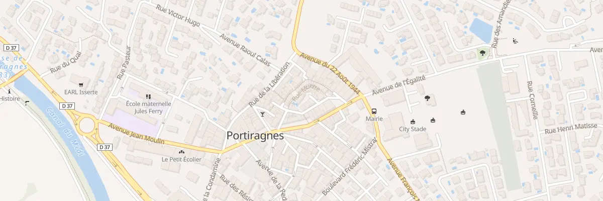 Plan du 4 Rue Muette à Portiragnes