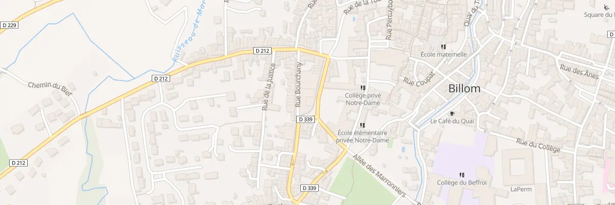 Plan du 8 Rue du Montmouchet à Billom
