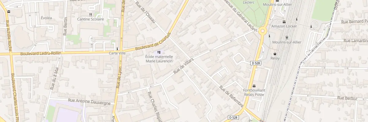 Plan du 26 Rue de Villars à Moulins