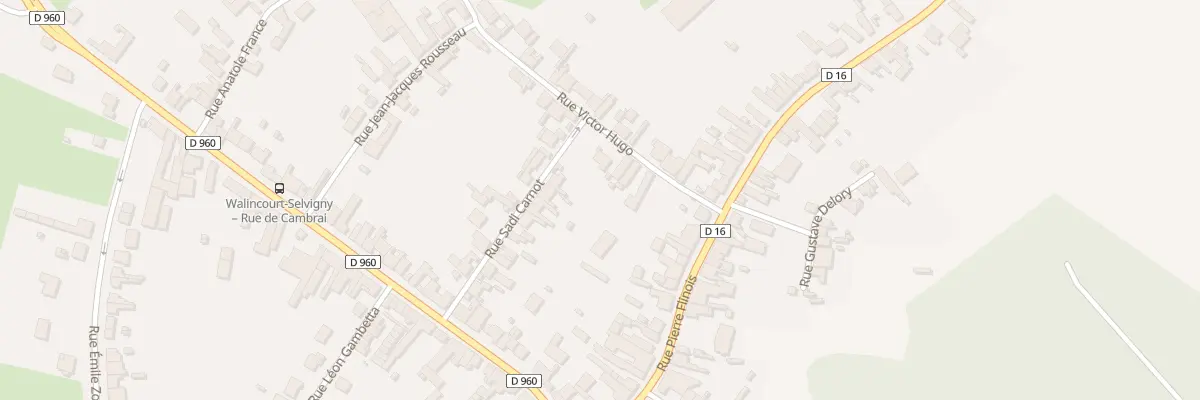 Plan du 3 Rue Victor Hugo à Walincourt-Selvigny