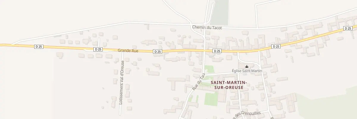 Plan du 10 Grande Rue Saint Martin à Thorigny-sur-Oreuse