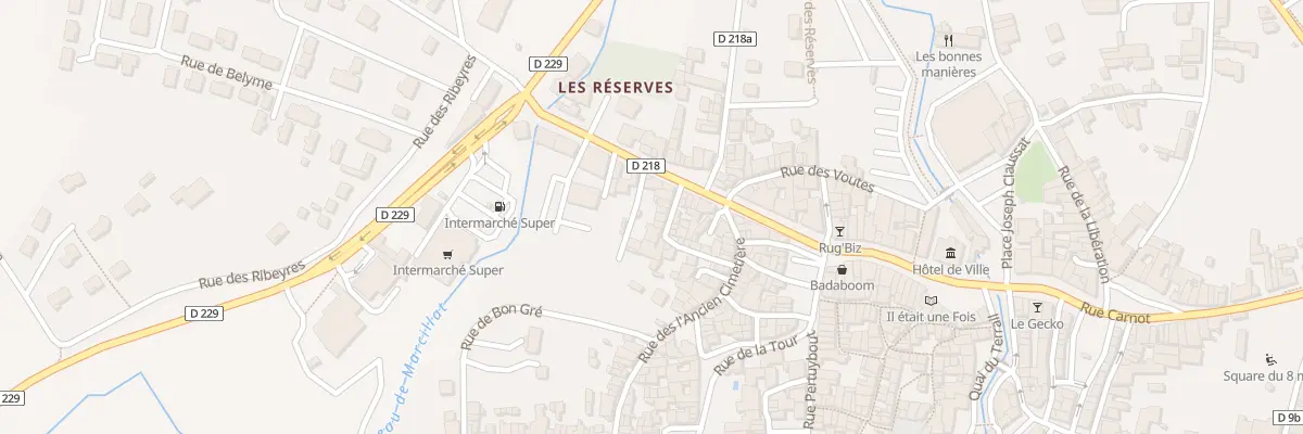 Plan du 6 Rue des Nobles à Billom