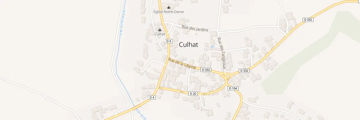 Plan du 5 Rue de la Liberté à Culhat