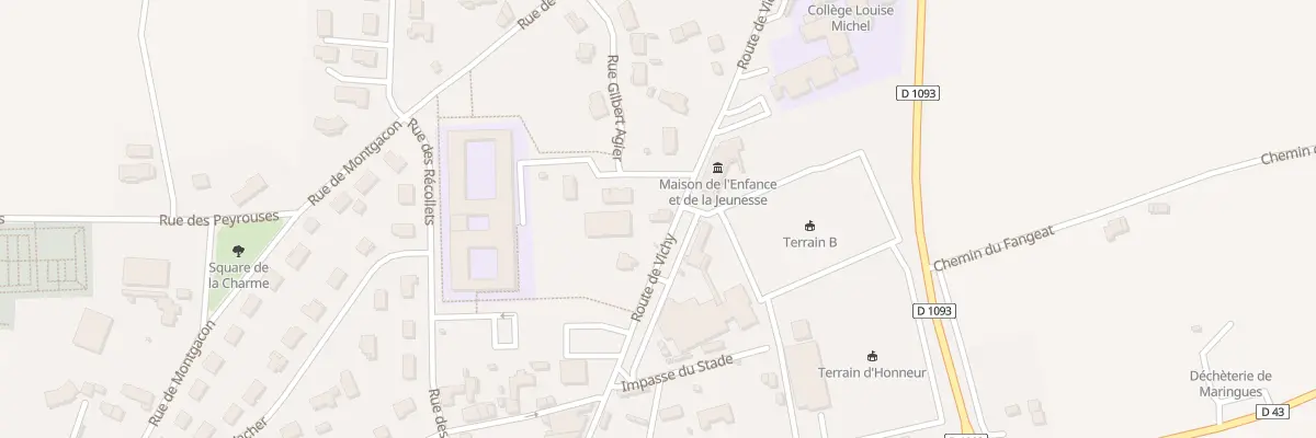 Plan du 17 Rte de Vichy à Maringues