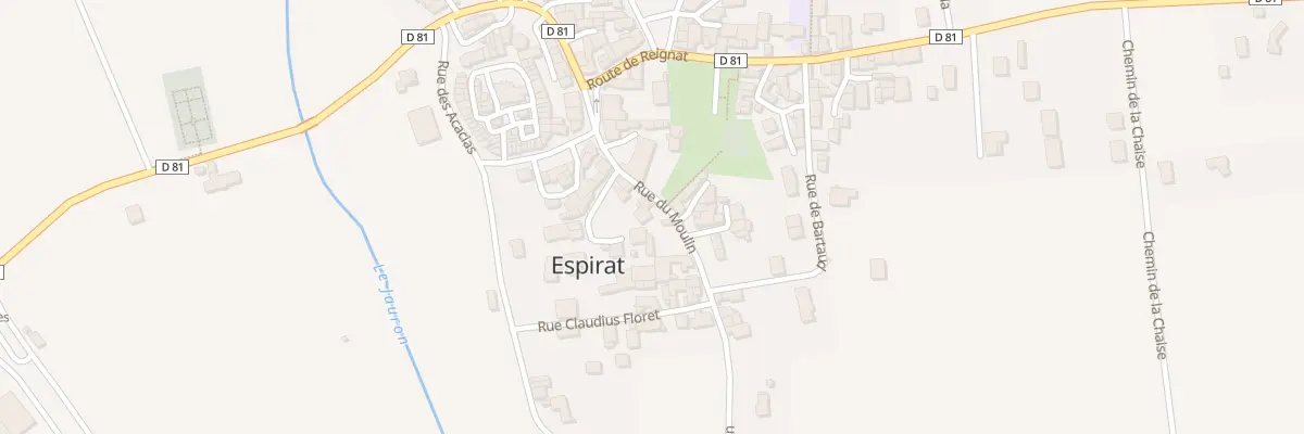 Plan du 8 Rue du Moulin à Espirat