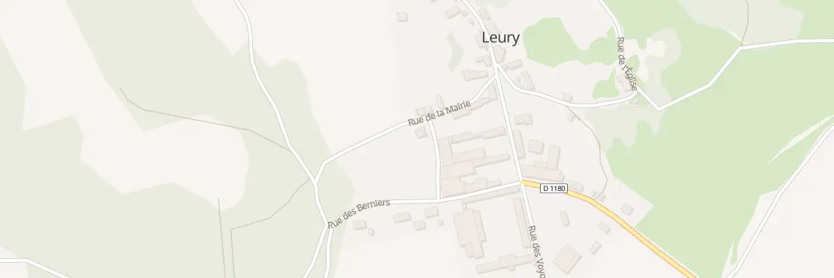 Plan du 1 Rue de la Mairie à Leury
