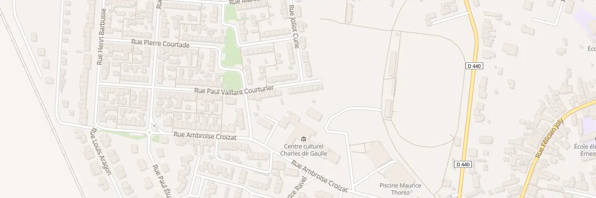 Plan du 53 Rue P Vaillant Couturier à Escaudain