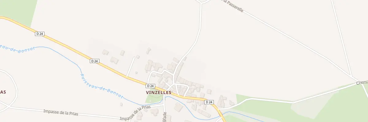 Plan du 14 Rue de la Croze Vinzelles à Bansat