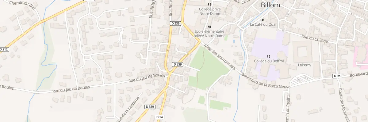 Plan du 11 Rue du Montmouchet à Billom