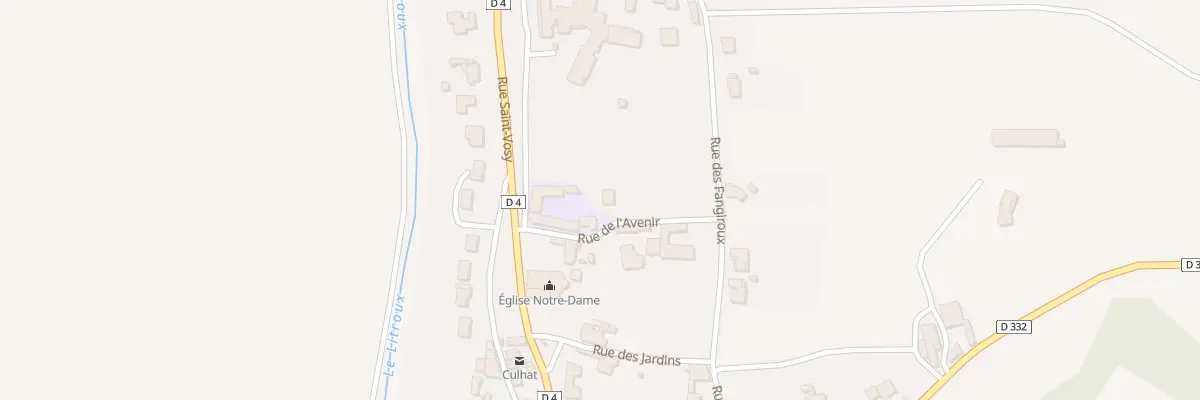Plan du 1 Rue de l’Avenir à Culhat