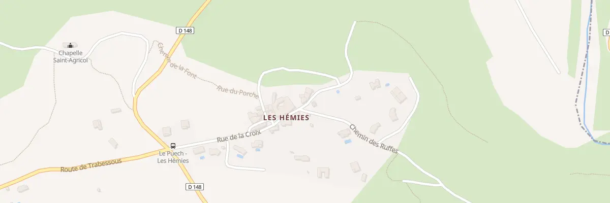 Plan du 5040 Hameau des Hemies au Puech