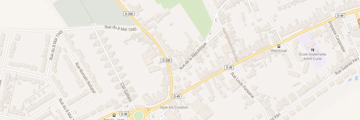 Plan du 2 Rue de la République à Rœulx