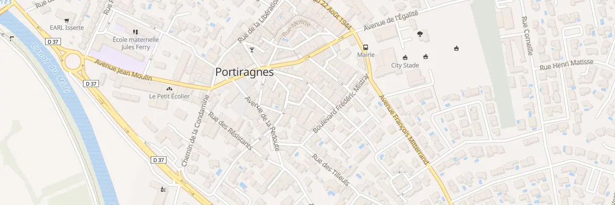 Plan du 2 Rue de la Cave à Portiragnes