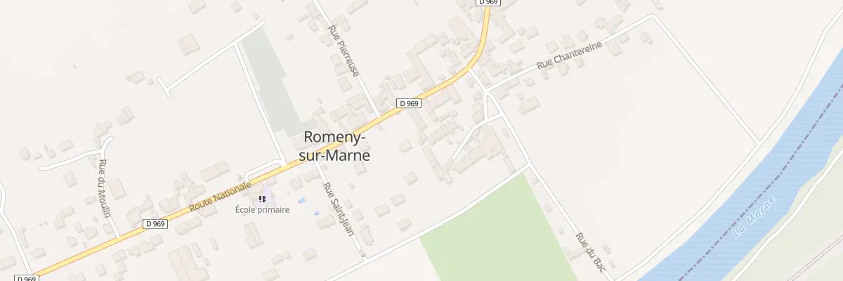 Plan du 25B Rte Nationale à Romeny-sur-Marne