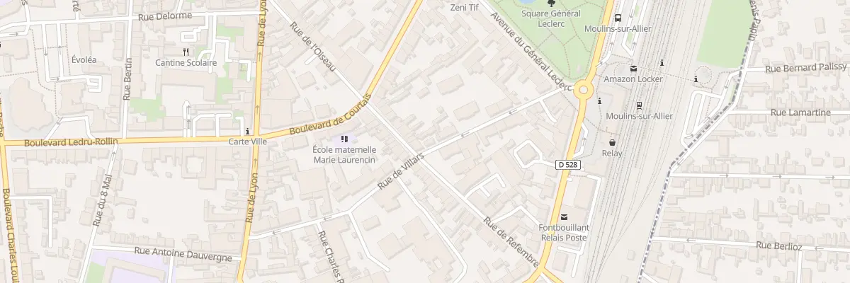 Plan du 24 Rue du Lt Burlaud à Moulins