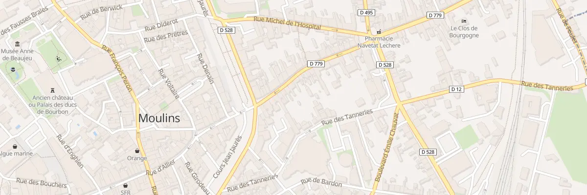 Plan du 15B Rue de Bourgogne à Moulins