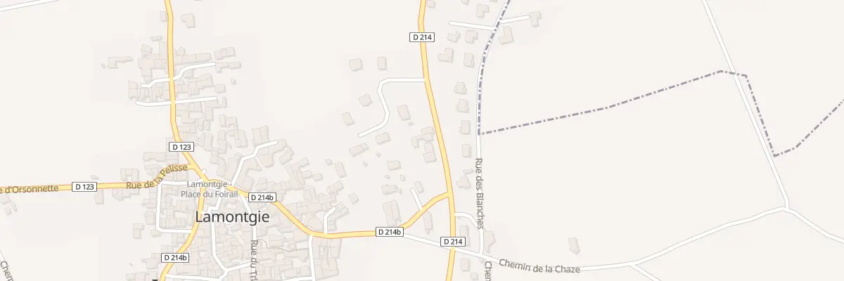 Plan du 15 Rte de Bansat à Lamontgie