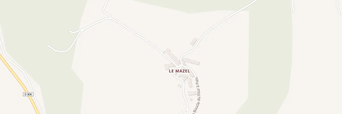Plan du 5310 Le Mazel à Rimeize