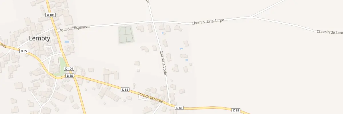 Plan du 12 Rue de la Vorie à Lempty