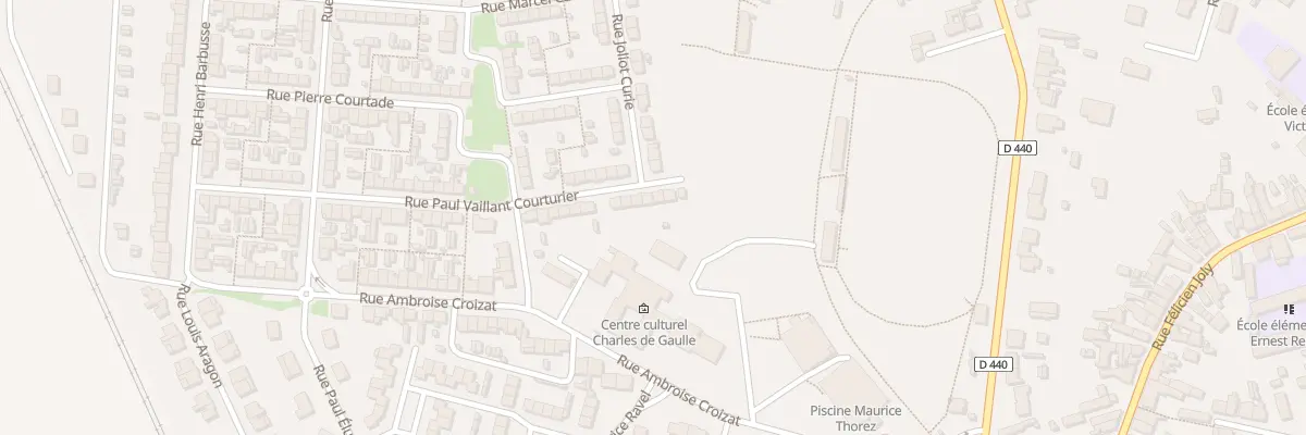 Plan du 57 Rue P Vaillant Couturier à Escaudain
