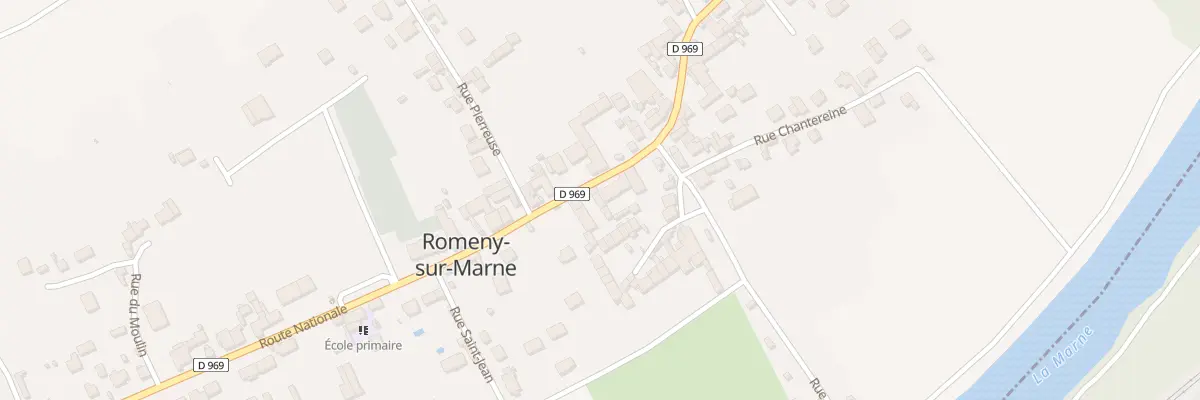 Plan du 25 Rte Nationale à Romeny-sur-Marne