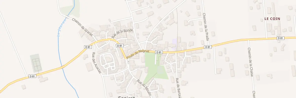 Plan du 7 Rte de Reignat à Espirat