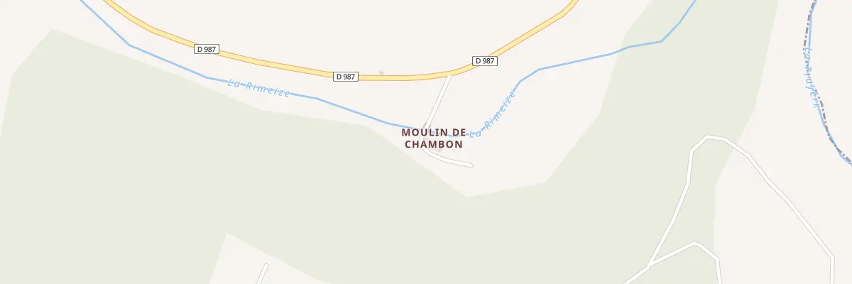 Plan du 5203 Moulin de Chambon à Rimeize