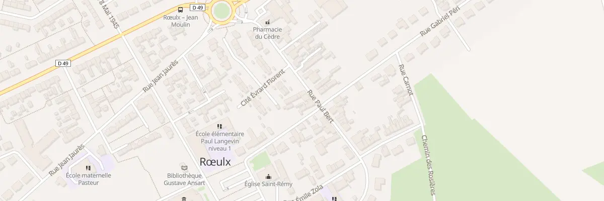 Plan du 21 Rue Paul Bert à Rœulx