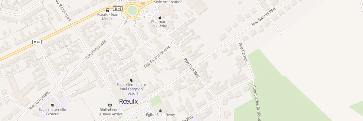 Plan du 17 Rue Paul Bert à Rœulx