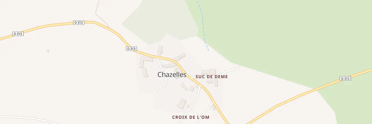Plan du 6001 Le Bourg à Chazelles