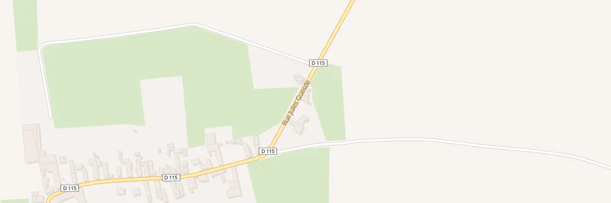 Plan du 3 Rue Jules Guesde à Cattenières