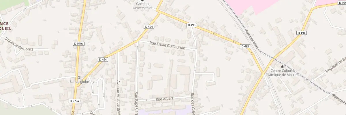 Plan du 11 Rue Emile Guillaumin à Moulins